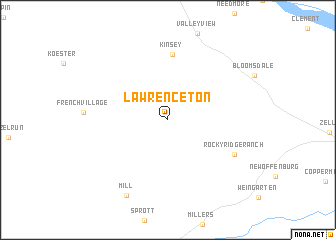 map of Lawrenceton