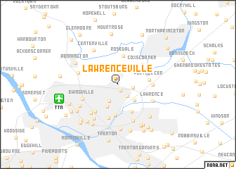 map of Lawrenceville