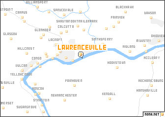 map of Lawrenceville