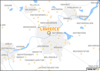 map of Lawrence