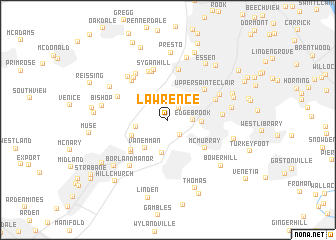 map of Lawrence