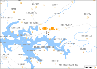 map of Lawrence