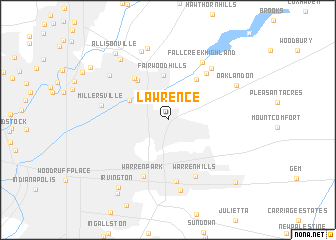 map of Lawrence