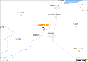 map of Lawrence