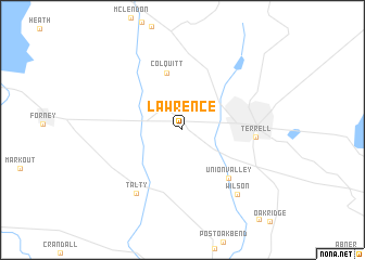 map of Lawrence