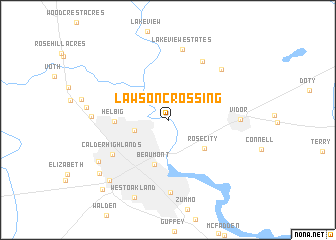 map of Lawson Crossing