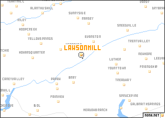 map of Lawson Mill