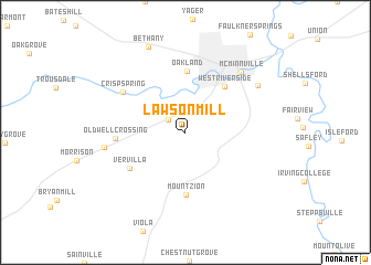 map of Lawson Mill