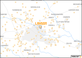 map of Lawson