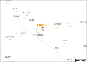 map of Lawson