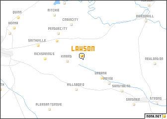 map of Lawson