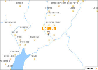 map of Lawsun