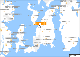 map of Lawtons