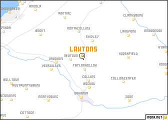 map of Lawtons