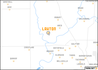 map of Lawton