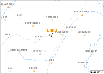 map of Lawu
