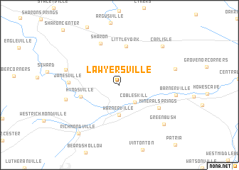 map of Lawyersville