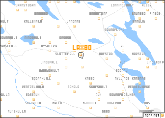 map of Låxbo