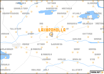 map of Laxbromölla