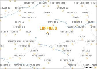 map of Laxfield