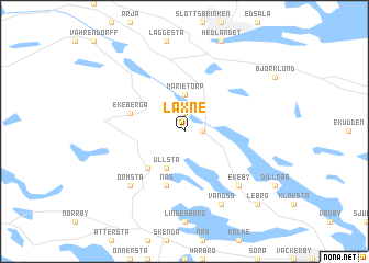 map of Laxne