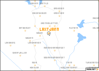 map of Laxtjärn