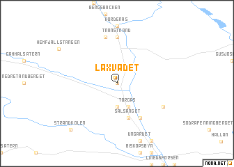 map of Laxvadet