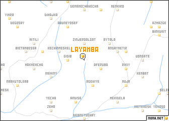 map of Lay Āmba