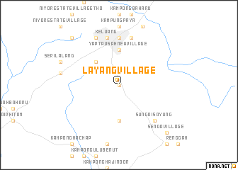 map of Layang Village