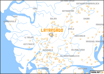 map of Layār Gado