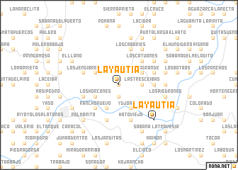 map of La Yautía