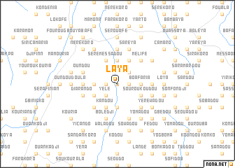 map of Laya