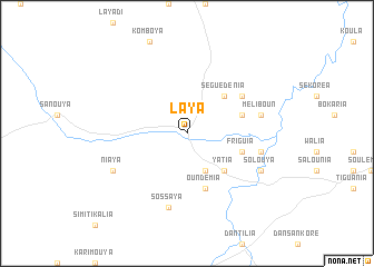 map of Laya