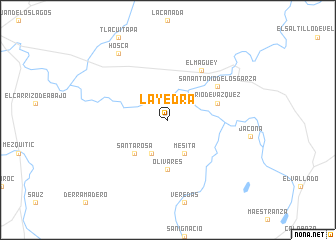 map of La Yedra