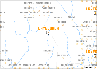 map of La Yeguada