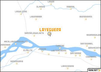 map of La Yegüera