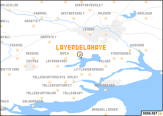 map of Layer de la Haye