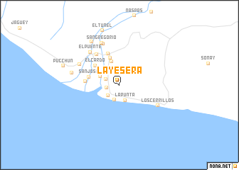 map of La Yesera