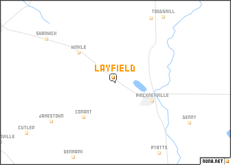 map of Layfield