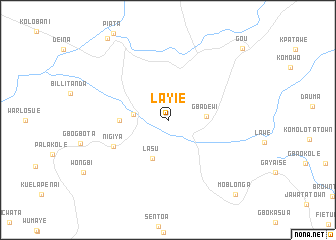 map of Layie