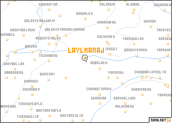 map of Laylmānaj