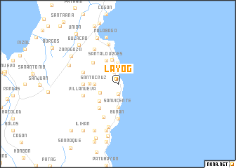 map of Layog