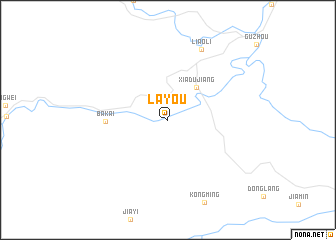 map of Layou