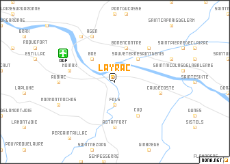 map of Layrac