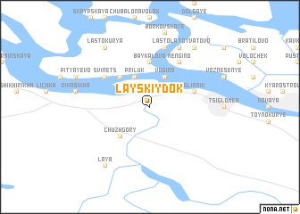 map of Layskiy Dok