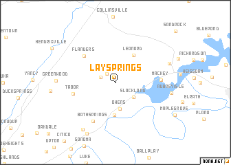 map of Lay Springs