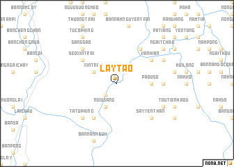 map of Lay Táo