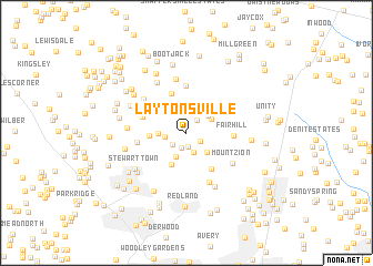 map of Laytonsville