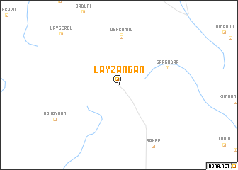 map of Lāyzangān