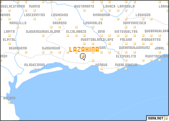 map of La Zahina